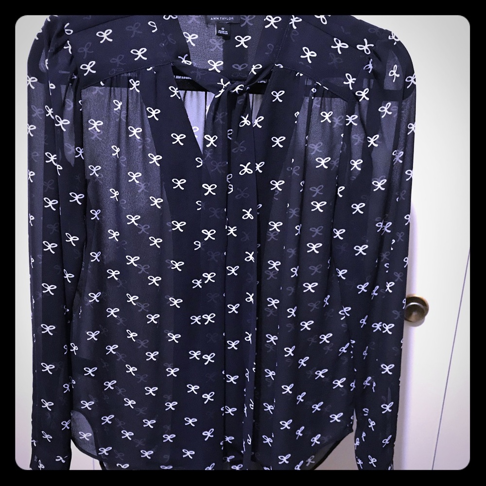 Ann Taylor Tie Top